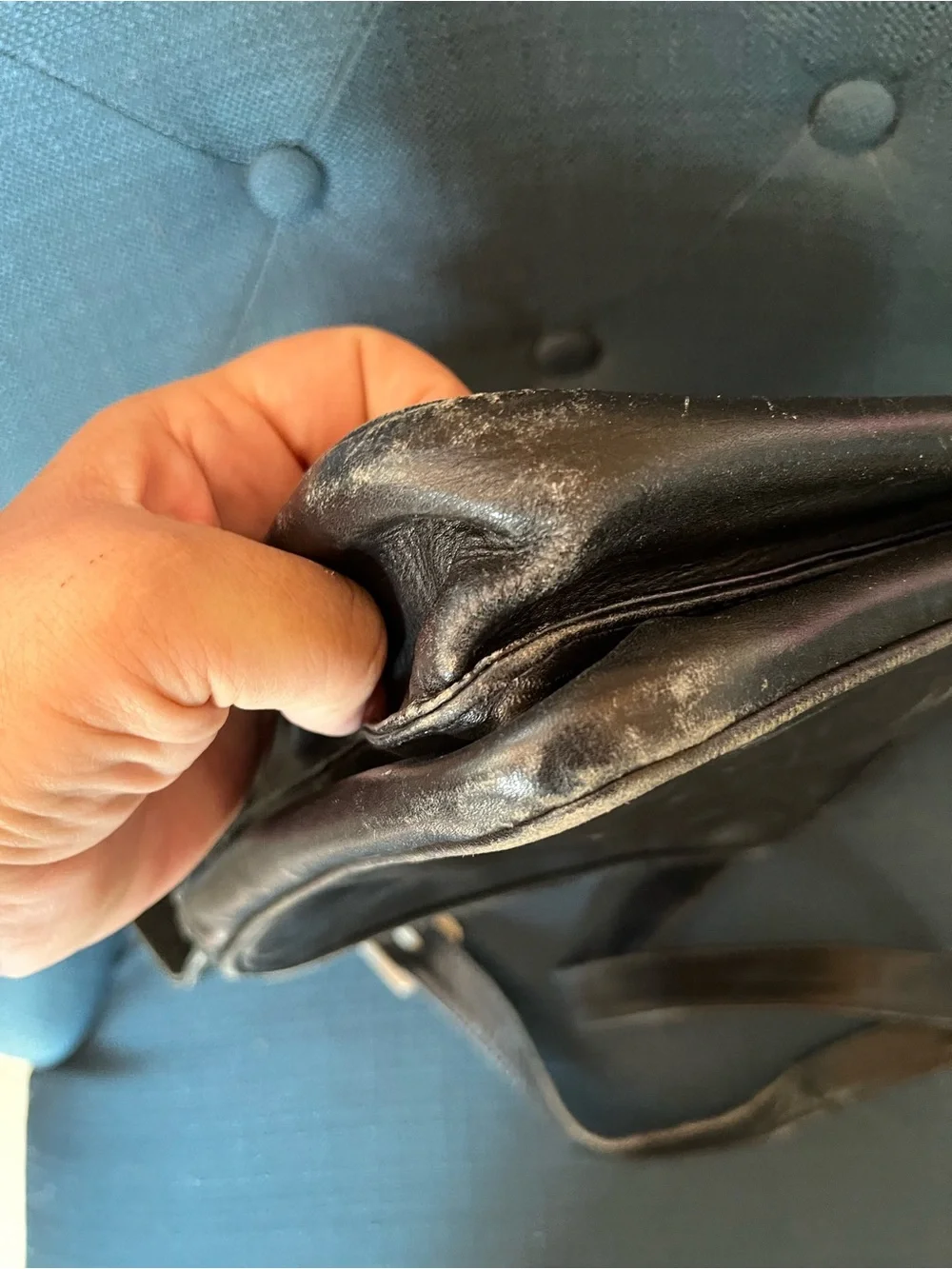 Vintage Kenneth Cole Genuine Leather Shoulder Crossbody Bag